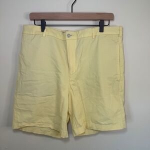 Onward Reserve Shorts Men's Size 36 Yellow Chino Preppy Southern